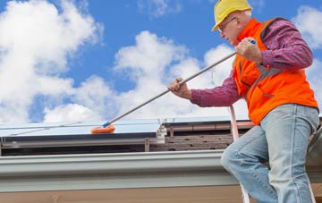 Hail Weston soft wash roof cleaning